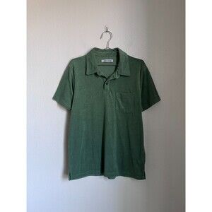 Outerknown Men's Hightide Terry Polo in Green Size MEDIUM